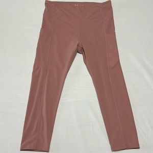 Savvi Leggings New without Tags with Stash Pockets in a Size Large Dusty Rose